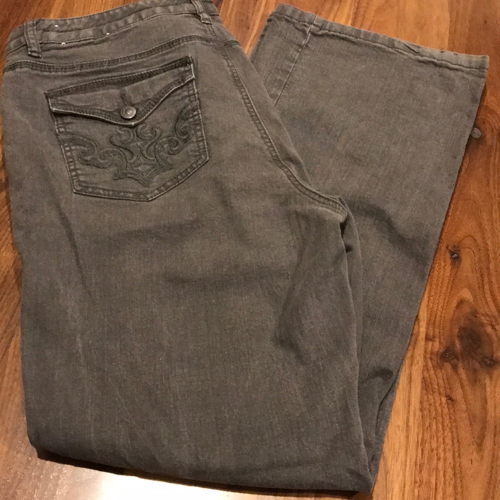 Liz Claiborne Slim BootCut Jeans Gray Size 16 R/T